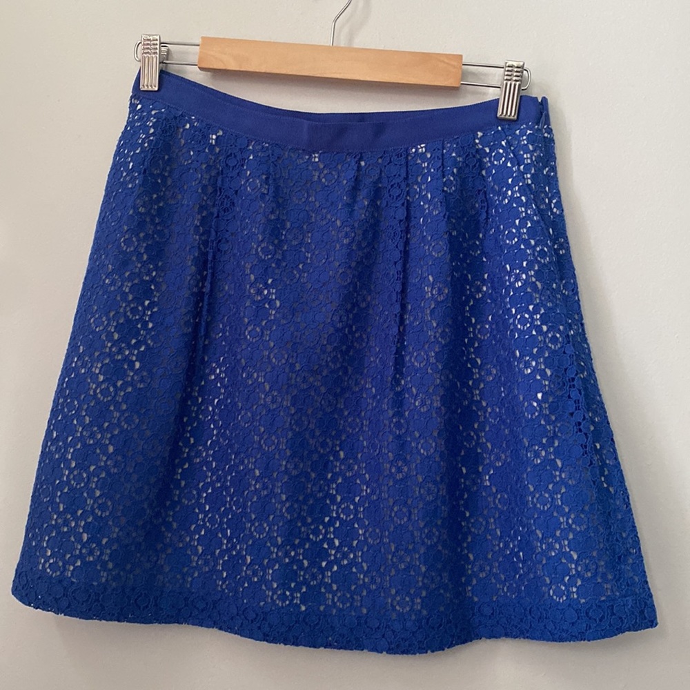 Marc by Marc Jacobs rich royal blue eyelet skirt, size 4. EUC.  Like new